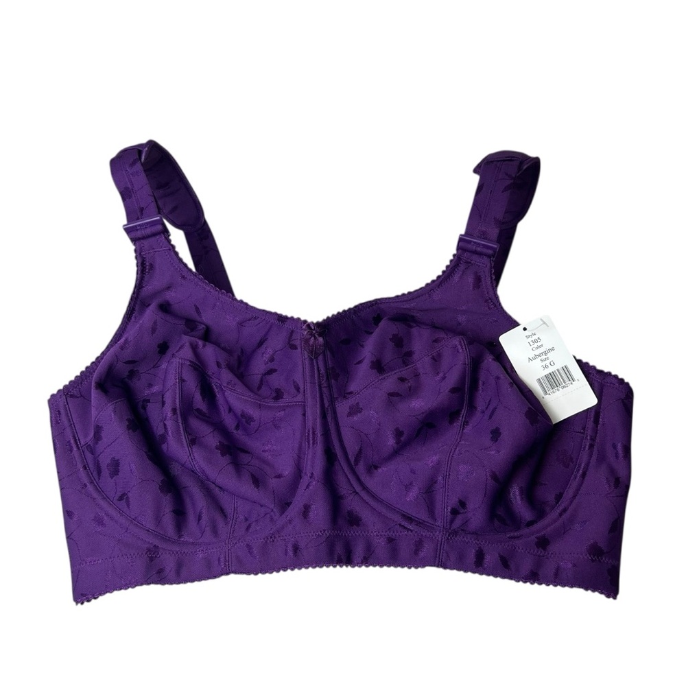 Elila NWT Aubergine 36 G Bra